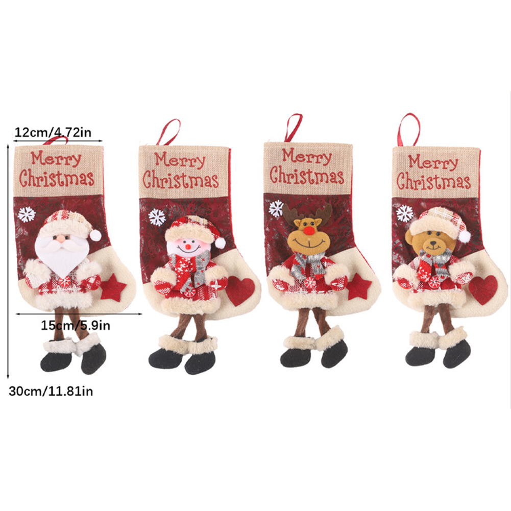 Christmas Stocking Hanging - جوارب كبيرة لعيد الميلاد مع جوارب
