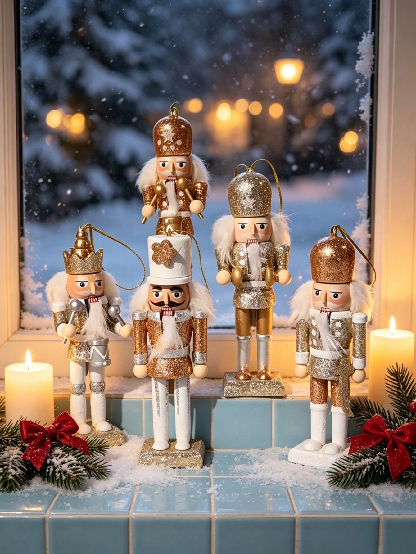 Nutcracker Figurine - مجموعة من 5 قطع من دمى