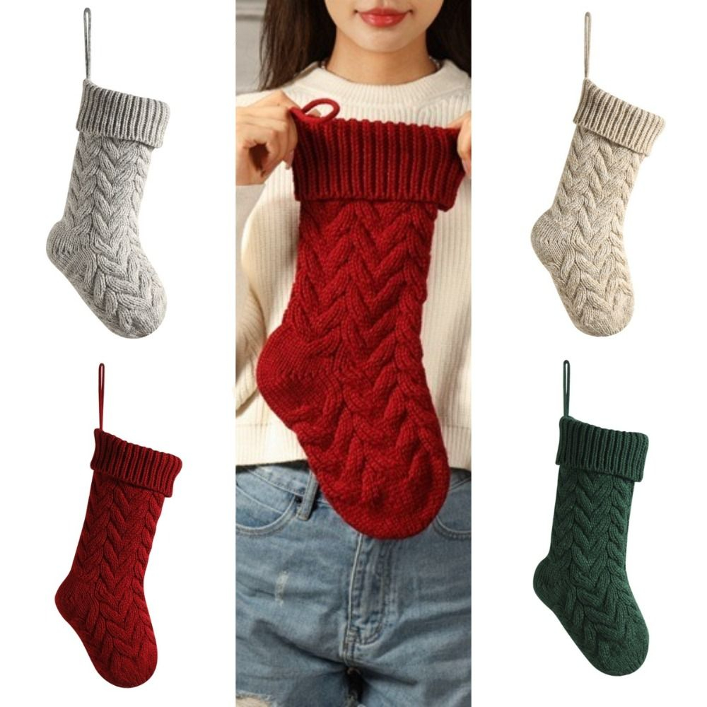محبوك جوارب عيد الميلاد رقيق ل - مراجعة Christmas Stocking Hanging وسعره