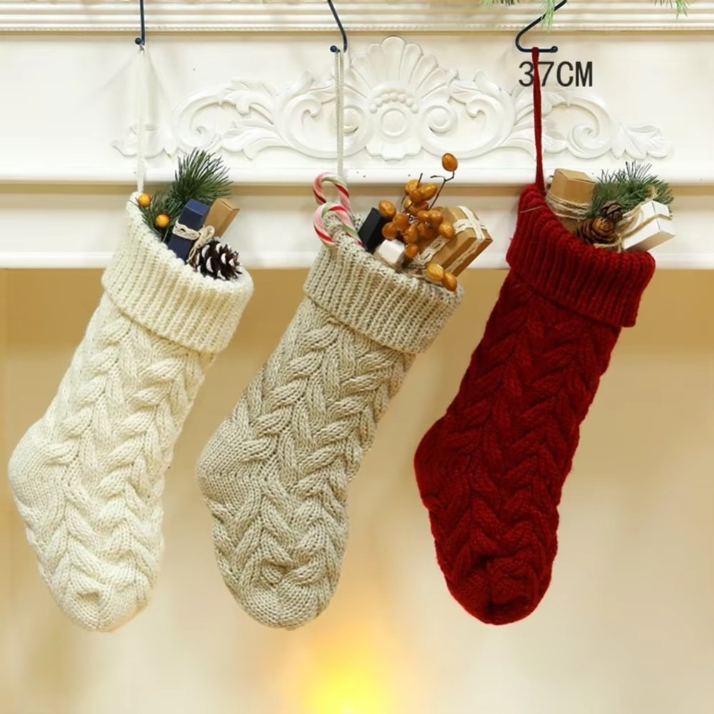 محبوك جوارب عيد الميلاد رقيق ل - مراجعة Christmas Stocking Hanging وسعره