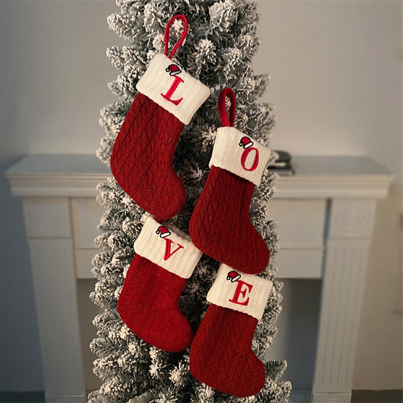 عيد الميلاد الجوارب الحياكة ند - مراجعة Christmas Stocking Hanging وسعره