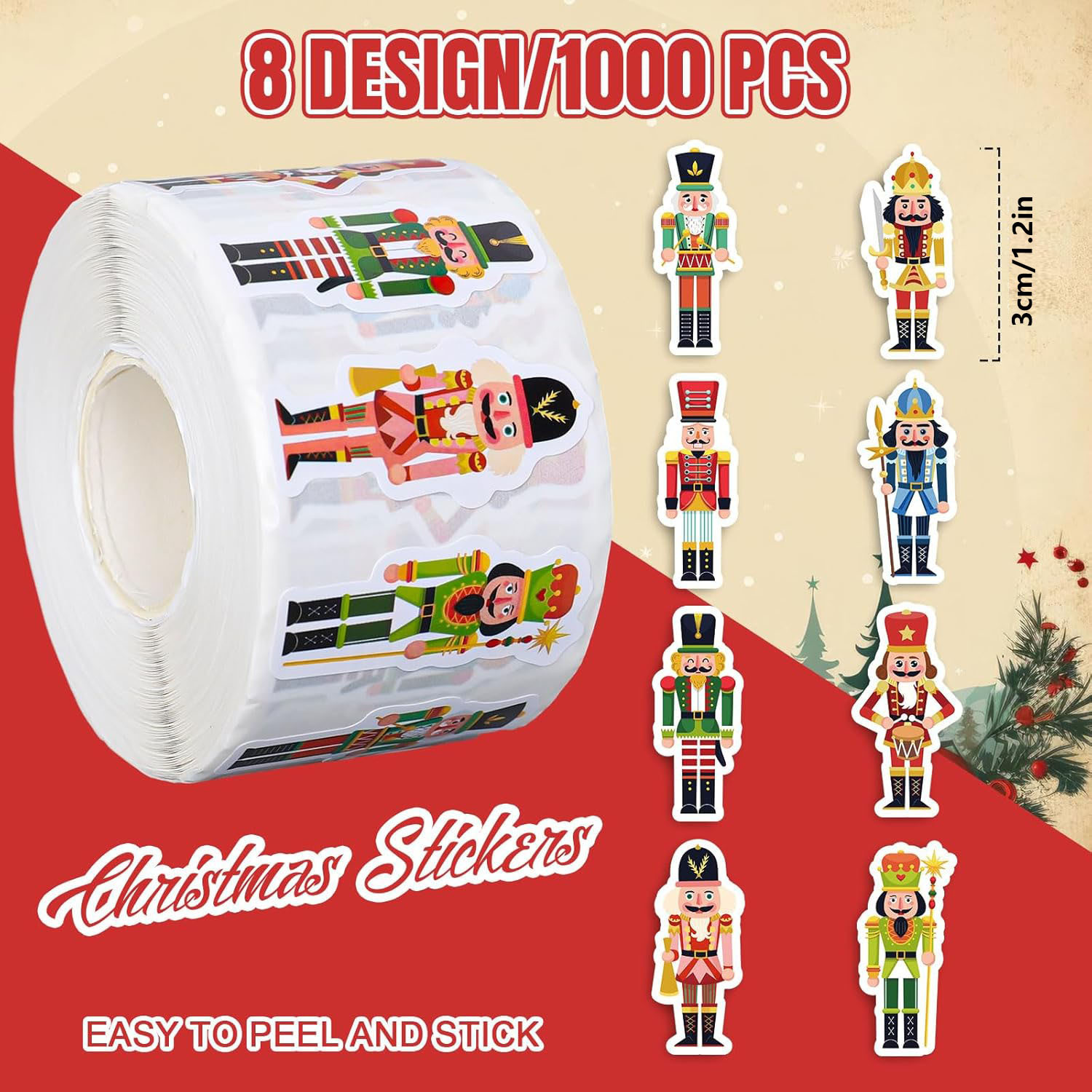 1000 قطعة (1 لفة) عيد الميلاد  - مراجعة Nutcracker Figurine وسعره