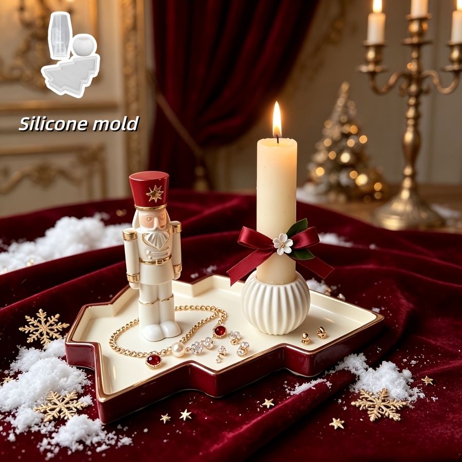 3 قطع قوالب سيليكون على شكل جن - مراجعة Nutcracker Figurine وسعره