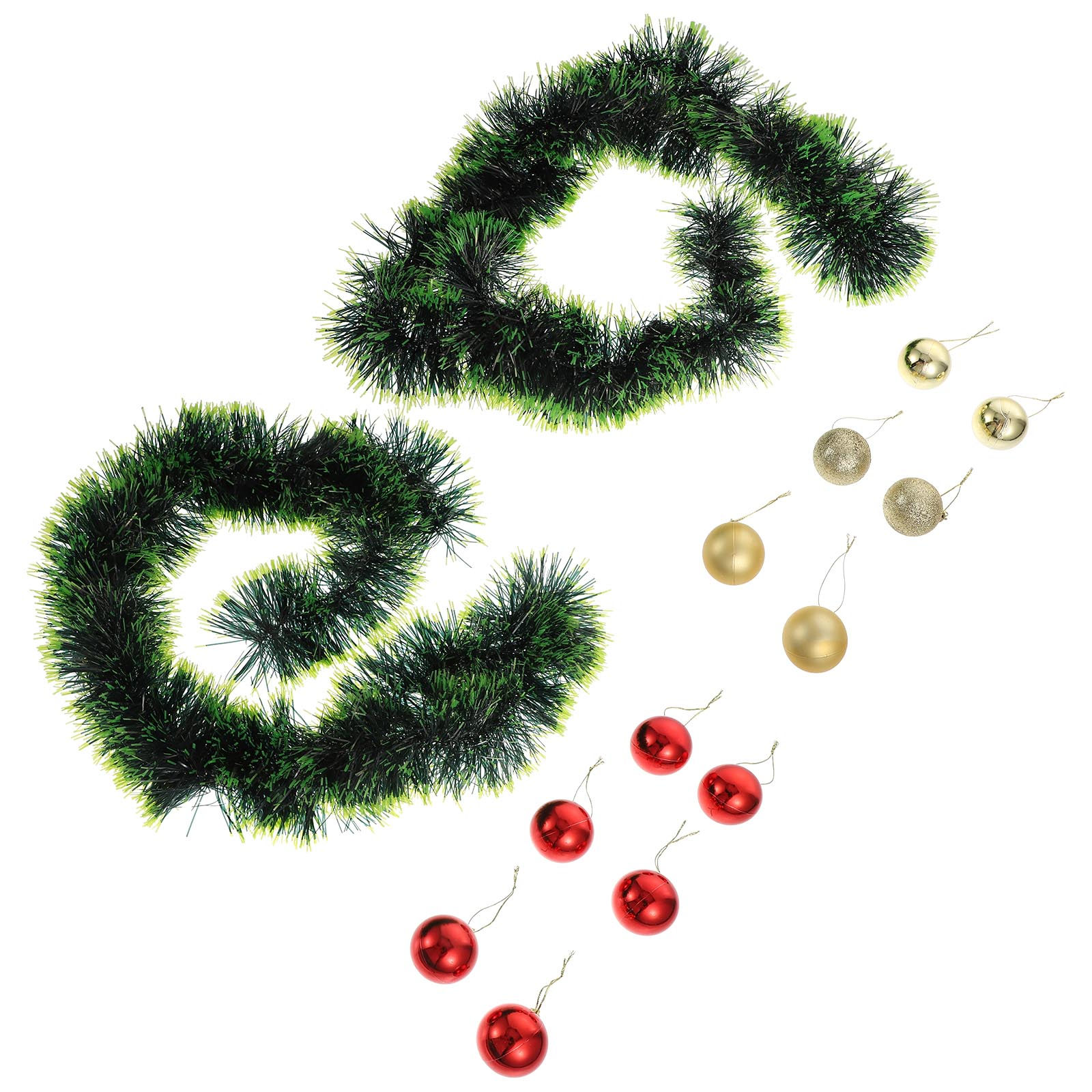 قطعتان من زينة عيد الميلاد على - مراجعة Tinsel Garland Decoration وسعره