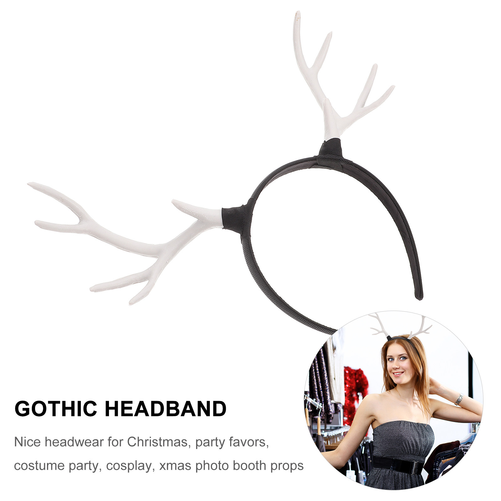 قطعة واحدة: طوق رأس على شكل قر - مراجعة Reindeer Antlers Headband وسعره
