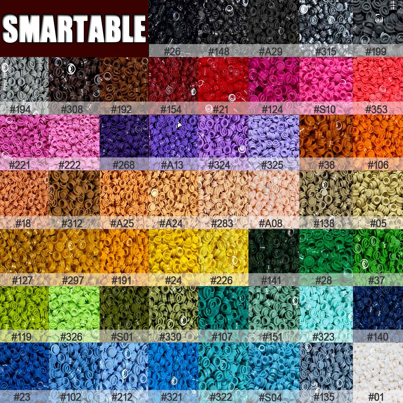 لوحة مستديرة 1x1 Pixel بها بنف - مراجعة Lego Set City وسعره