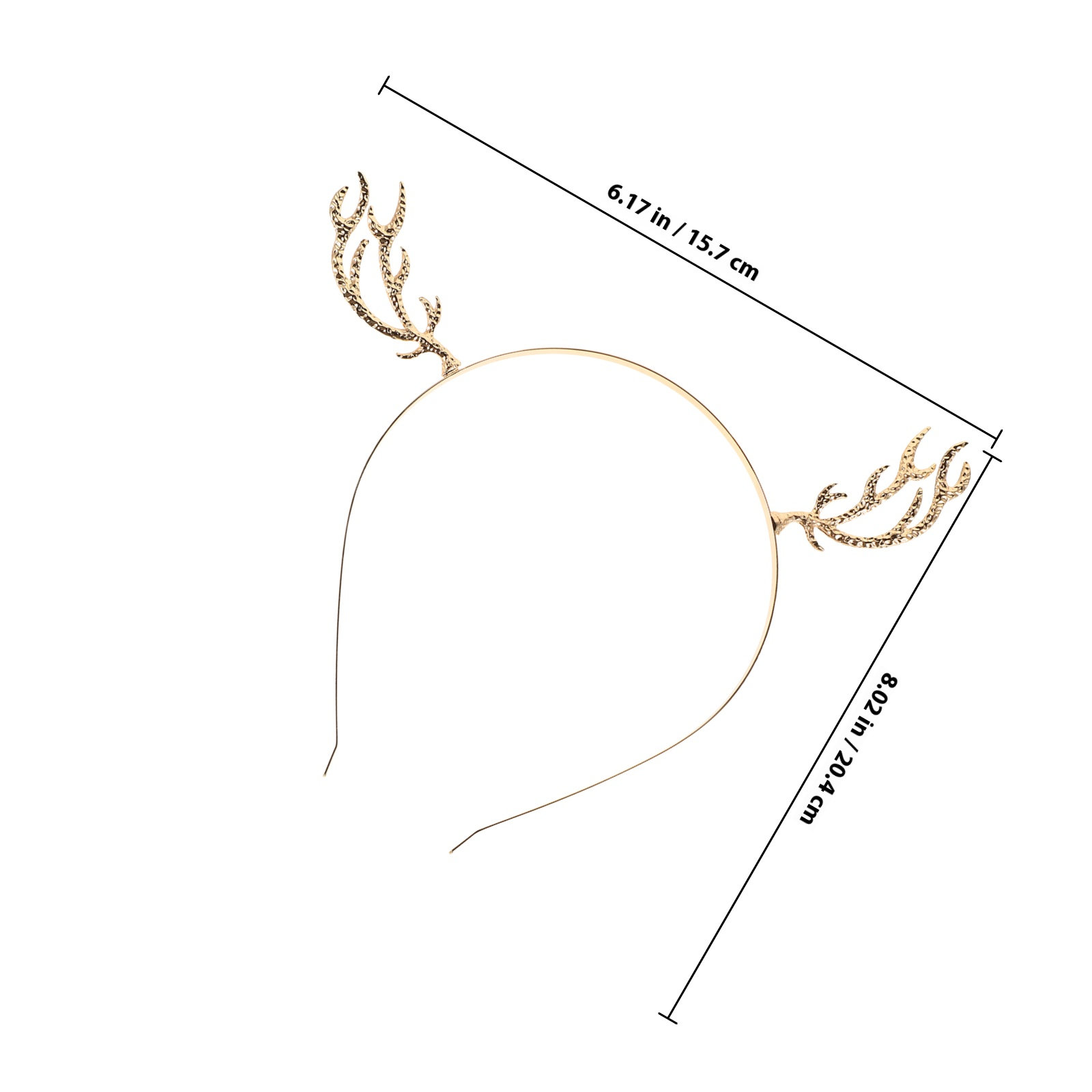 طوق شعر معدني مرصع بأحجار الرا - مراجعة Reindeer Antlers Headband وسعره