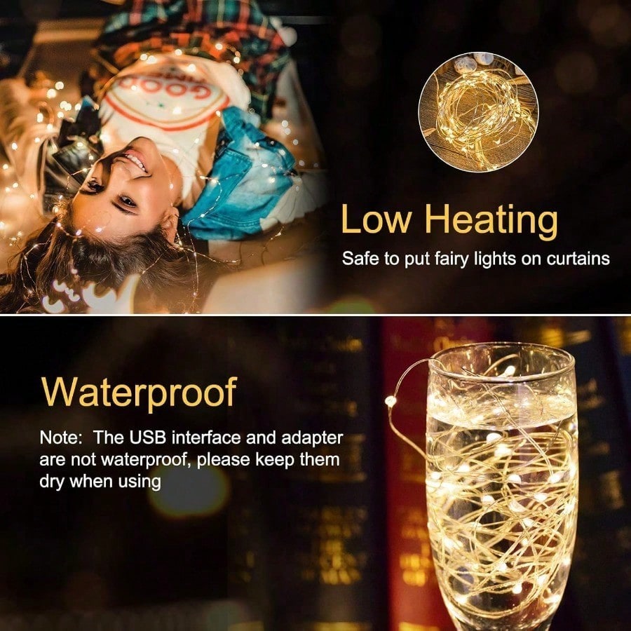 أضواء ستائر، 300 مصباح LED قاب - مراجعة Led Fairy String Lights وسعره